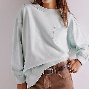 Free People Wallace pull over in Sea mist